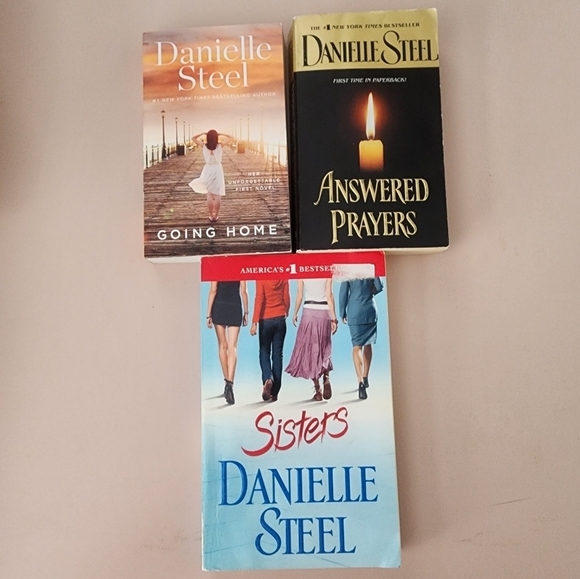 3 Danielle Steel Novels "Answered Prayers", "Going Home" and "Sisters" Paperback - Picture 1 of 10